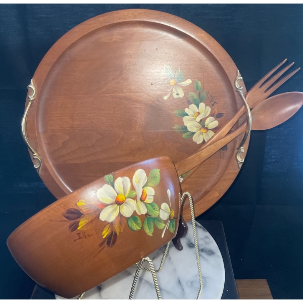 Vintage Woodcroftery - Floral Serving Set 18T