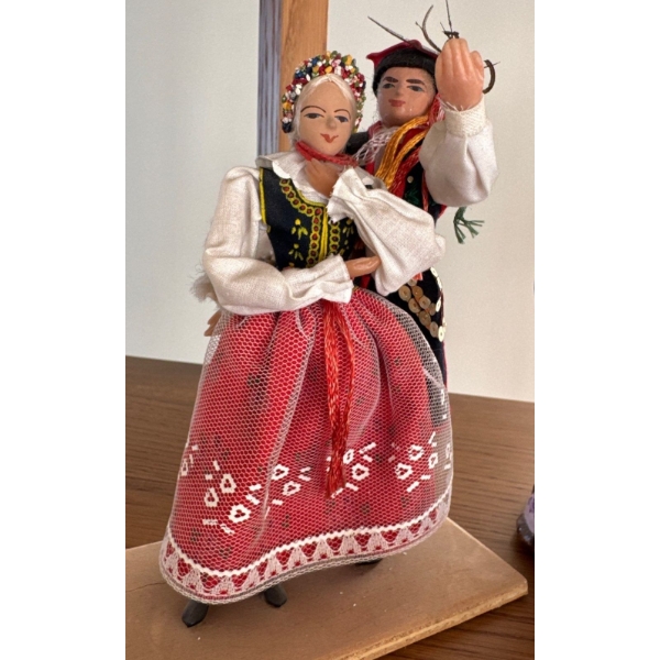 Signed Photograph Of Former Star w/ Ukrainian Dancing Doll & Gold Antique Jug 5T