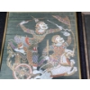 Image 2 : Framed Vintage Thai Mythological Art, On Silk -19 x 17