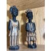 Image 2 : Collection Of Collectibles: Native Wedding Vase & African Statues 