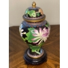 Cloisonne Urn 9T On Redwood Base