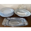 Image 2 : Nerwel China Poland Floral China Set 6 Place Settings Pink Country Rose