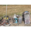 Image 1 : Pallets w/ GPI M-3130 Fuel Transfer Pump, Hose, Grease Guns and More!