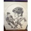Image 2 : Kraft NHL Hockey Framed Sketches/ Drawings- Wayne Gretzky & Mark Messier