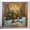 Image 3 : S. Earin Oil on Canvas Rustic Still Art 41x41