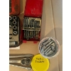 Image 2 : Snap on brand ratchet,  TNT 25 piece half inch driver socket set assortment of drill, bits and jar o