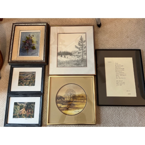 collection of small art prints from Barbados and other parts of the world all in great condition and