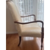 Image 2 : Queen Anne Style Vintage Upholstered Arm Chair 27x32x33