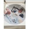 Image 2 : Plates- Boy w/ Cake 8" Diameter, and Four Norman Rockwell Designs 9" Diameter 