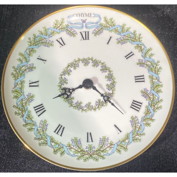 Franklin Mint Porcelain Plate Kitchen Clock