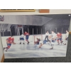 Image 3 : Hockey Memorabilia with Canvas, Trophy, and Historical Photo