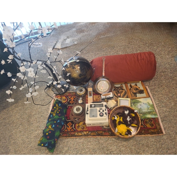 Decor Tree 8 x 8 Base, 42 t, Globe 7" Base, 16 T, Dog Pics 7 X 9, Bowl 10" Diameter and More!