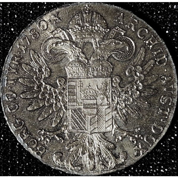 1780 Austria Maria Theresa Thaler - Re-Strike - 83.3% Silver Bullion Coin - #3 (No Packaging)