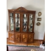 Image 2 : Wood & Glass Hutch with Interior Lighting 81Hx65Hx18D Contents NOT Included