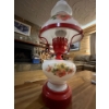 Image 3 :  Vintage retro oil lantern turned into electric lamp .
Beautiful, painted base and shade