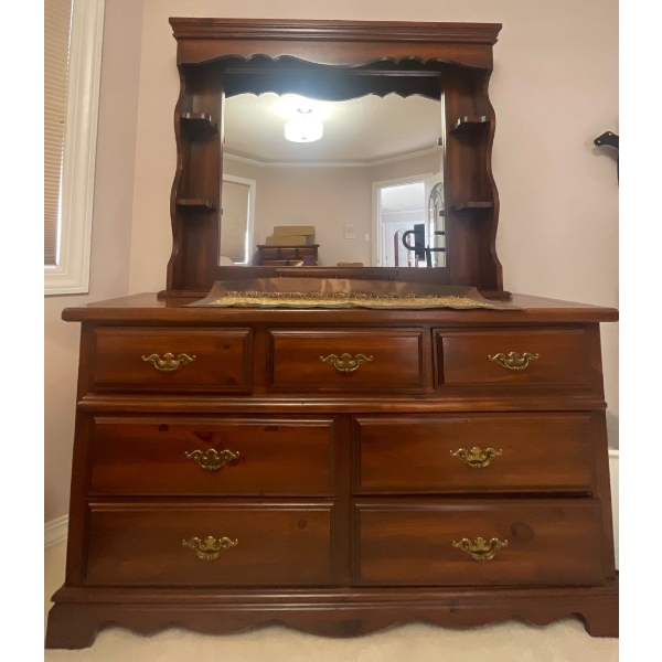 Vintage Vanity Style Dressing Table/Dresser  49"x17"x72"tall