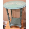 Image 5 : Painted Wood Side Table with Bicycle Motif