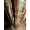 Image 2 : Octagonal Oak Display Cabinet with Glass Panels and Shelves