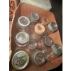 Image 7 :  huge assortment of mason jars some are 1 quart jewel Boyd Mason Dray square Mason crown improved cr