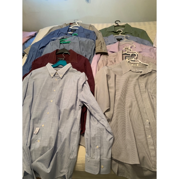 Mens Button-Down Shirts by Joseph Abboud, Kenneth Cole Awareness, and Others Lot of 16
