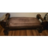 Image 1 : Designer Bench Solid Heavy Leather Seat 53L x 24W x 24H