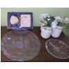 Image 1 : Assorted Home Decor Including: Glass Plate w/ Tulips 13" Diameter, Gift Set w/ 3 X 5 Frame and More!