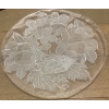 Image 4 : Group Of Vintage Glass Serving Trays & Platters w/ Small Collection Of Silverware