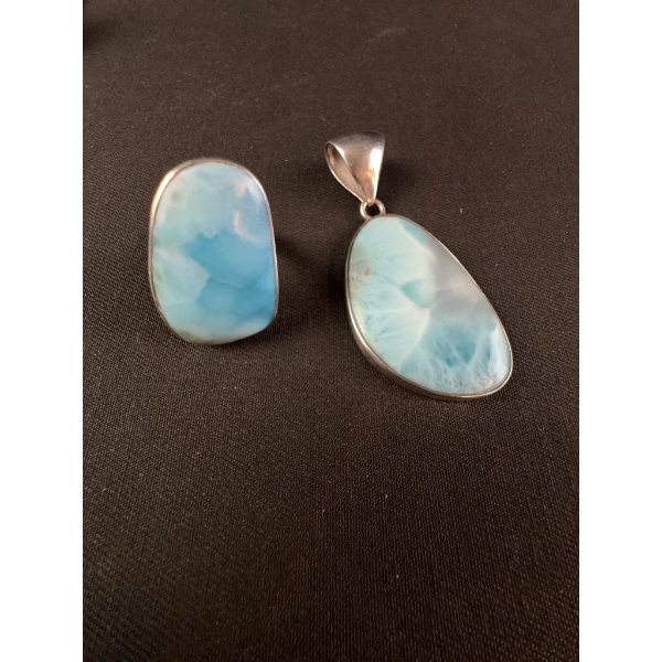 Sterling Silver 925 Pendant and Ring Set