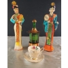 Image 1 : 2 Geisha Dolls, Queen Anne Teacup and Saucer, and A Vintage Reuge Musical Lantern Decanter