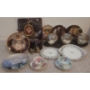 Image 1 : Collectible Plates Tea-Cups & Saucers w/ Sitting Brass Elephants and More
