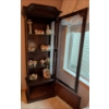 Image 6 : Dark Wood Curio Cabinet-Contents Not Included 22x11x71 Inches
