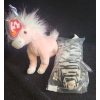 Image 1 : Beanie Babies: Charmer the Pink Unicorn and Blizzard the White Tiger