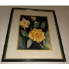 Image 1 : A Delicate Artistic Depiction Of Spring Flowers - Framed Oil On Board Still Life 