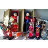 Image 1 : 2 Porcelain Asian Beauties in Traditional Attire 23T w/ Asian Barbie Style Dolls & More