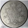 Image 2 : 1872 Canadian 50 Cent Coin 92.5% Silver 11.62 Grams