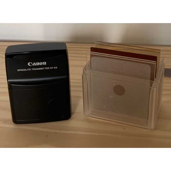 Canon Speedlight Transmitter ST-E2 w/ Assorted Manual Filters