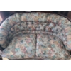 Image 2 : Floral Loveseat & Chair with Decorative Trim.  2 Seater 57 w, 38 h, 31 d.  Chair 35 w, 38 h, 31 d