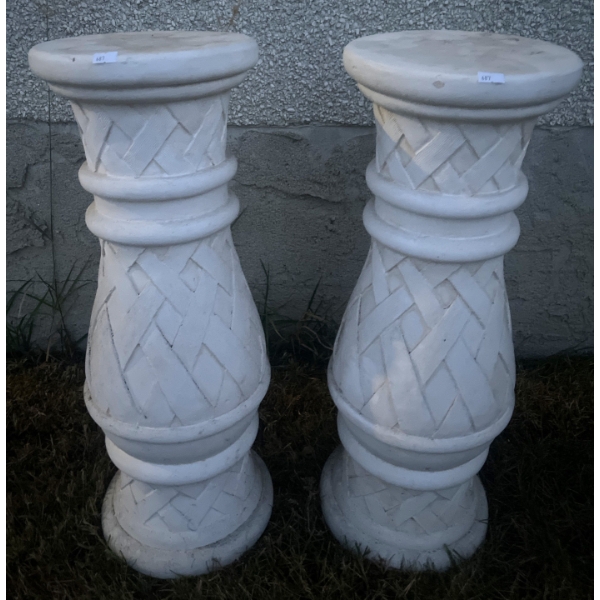 Pair of Elegant Garden Pedestools 26T