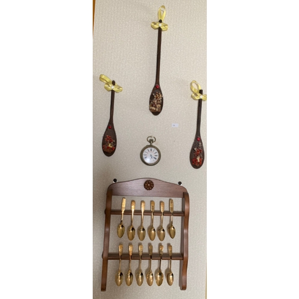 Decorative Spoon Collection w/ Antique Pocket Watch and More 