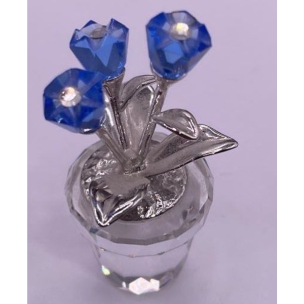 Swarovski Crystal Blue Forget Me Not