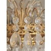 Image 6 : Vintage Chandelier Light Fixture 21" Diameter, 32" T As Shown Installed