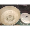 Image 5 : Aluminum Kitchenware Lot With Large Bowl, Cake Carrier, and Coffee Pots