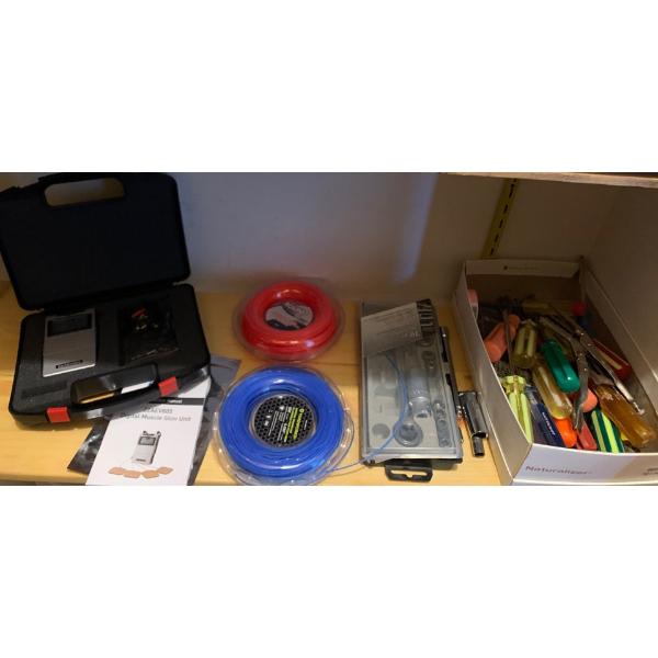 Tool Collection Including Digital Muscle Stim Unit 