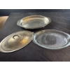 Image 2 : Marlboro Plate EP on Brass Platter Dish with Lid and Crystal Platter Including Mini Hard Cooler