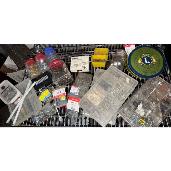 Collection Of Assorted Hardware in Plastic Cases