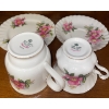 Image 9 : Royal Alberts Bone China "Prairie Rose" Collectible Pieces Tea Pot, Cups & Saucers, Cream & Sugar 
