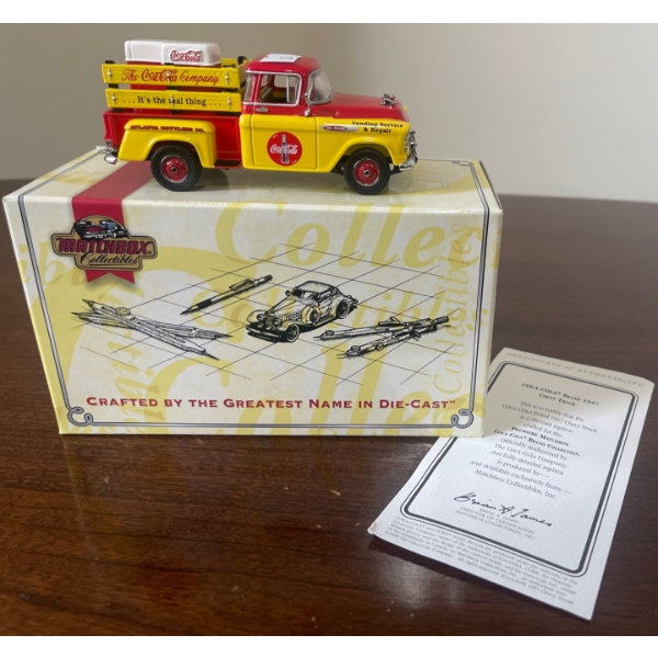  1957 Chevy Truck Coca Cola Matchbox Collectibles
