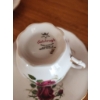 Image 5 : 7 English Bone China Cups and Saucers by Various Makers