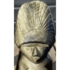 Image 5 : Hand Carved Black Obsidian Aztec Statues