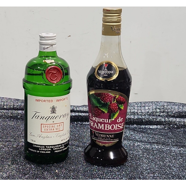 A Tasty Pairing! - Sealed Tanqueray Gin and Liqueur de Framboise